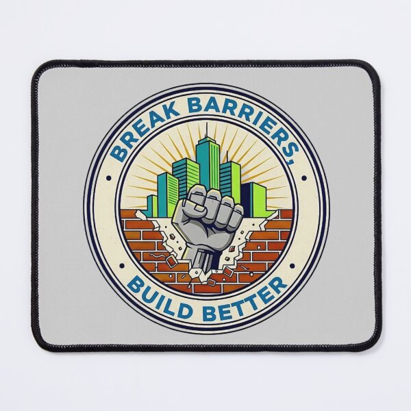 Item preview, Break Barriers Build Better Motivation Quote | Hustle Growth Mindset Design designed and sold by SV-Creation.
