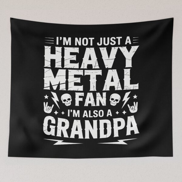 Item preview, I_m a Heavy Metal Fan & a Grandpa Heavy Metal designed and sold by LittleBO5.