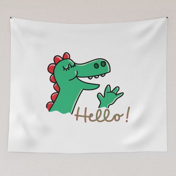 Item preview, Cute dragon says hello designed and sold by chrisbears.