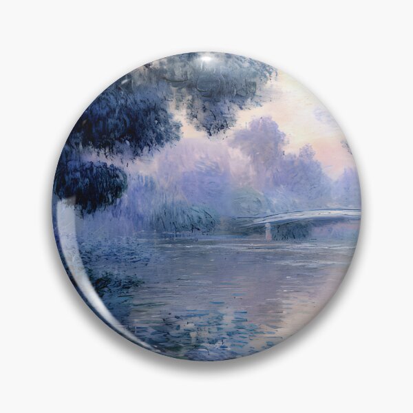 Item preview, Morning on the Seine near Giverny - Serene Beauty of the Seine River at Dawn designed and sold by artdesignsnow.