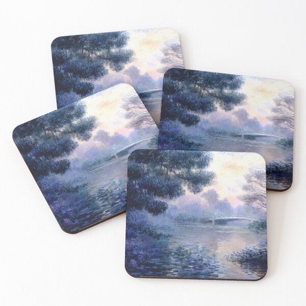 Item preview, Morning on the Seine near Giverny - Serene Beauty of the Seine River at Dawn designed and sold by artdesignsnow.