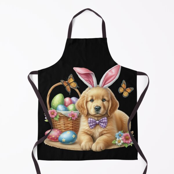 Item preview, Cute Easter Puppy with Bunny Ears and Egg Basket designed and sold by Dominik1994.