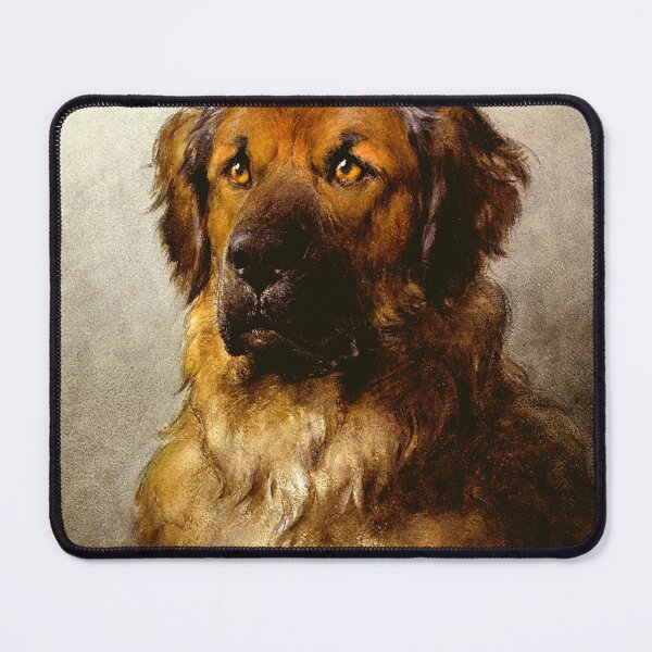 Item preview,  Otto Eerelman's Head of a Leonberger Dog Artwork Painting designed and sold by thecooltable.