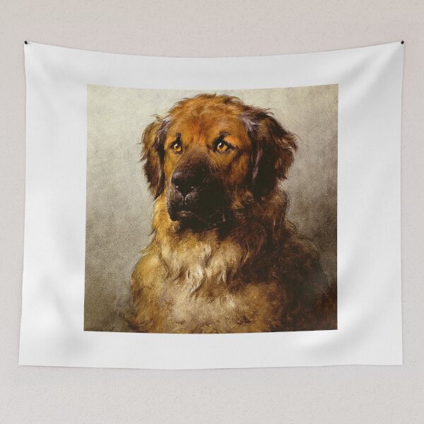 Item preview,  Otto Eerelman's Head of a Leonberger Dog Artwork Painting designed and sold by thecooltable.
