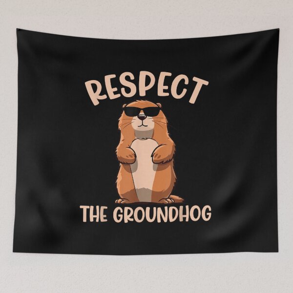 Item preview, Cool Groundhog Day Respect The Groundhog Sunglasses Retro Animal Lover Art designed and sold by LakenDraphil.