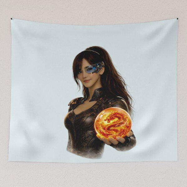 Item preview, Cyber Dragon Crystal Guardian – Orange Dragon Energy designed and sold by Dragon-Samurai.