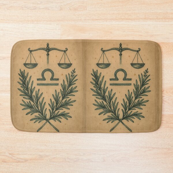 Item preview, Rosemary Balance – Libra Zodiac Botanical Art designed and sold by LuxuryApparels.