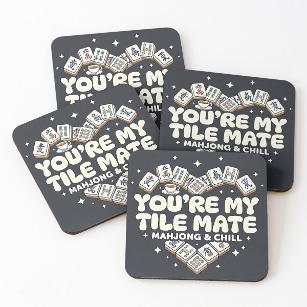 Item preview, You’re My Tile Mate 1 – Mahjong Valentine Pun (Mahjong & Chill) Cute Gift designed and sold by InkoraLab.