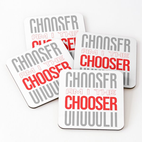 Item preview, Am I The Chooser – Bold Red Typography Quote designed and sold by SFDesignsoff.
