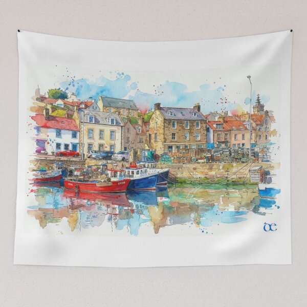 Item preview, Pittenweem, Fife, Scotland Watercolour  designed and sold by davidelder.
