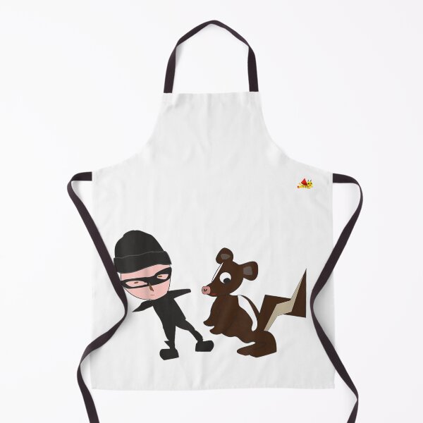 Item preview, Funny Hand Drawn Robber And Skunk Cartoon Quirky Doodle Illustration Art designed and sold by HarinDonreka.