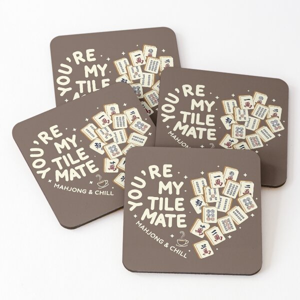 Item preview, You’re My Tile Mate 2 – Mahjong Valentine Pun (Mahjong & Chill) Cute Gift designed and sold by InkoraLab.