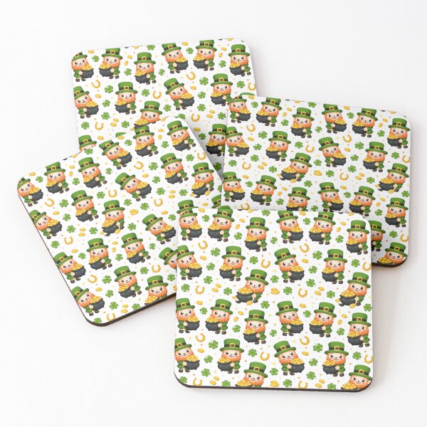 Item preview, Cute Leprechaun St Patrick’s Day Pattern designed and sold by DreamArtmaStudio.