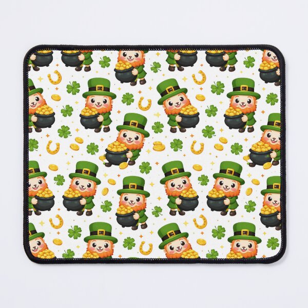 Item preview, Cute Leprechaun St Patrick’s Day Pattern designed and sold by DreamArtmaStudio.