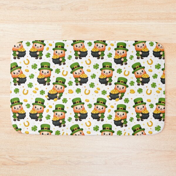 Item preview, Cute Leprechaun St Patrick’s Day Pattern designed and sold by DreamArtmaStudio.