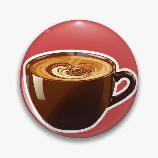 Item preview, Richly Brewed Latte Art Sticker – Captivating Masterpiece Coffee Cup Design designed and sold by StickerNexa.