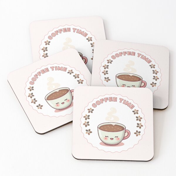 Item preview, Coffee Time Coaster | Simple & Cozy Coffee Art designed and sold by Dudydesigns2025.