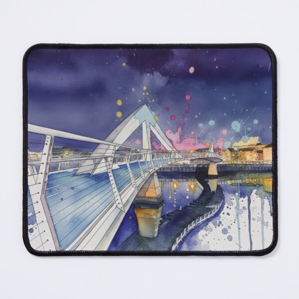 Item preview, Sqiggly Bridge, Glasgow Watercolour designed and sold by davidelder.