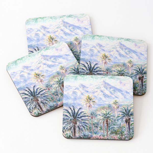 Item preview, Palm Trees at Bordighera - A Sunlit Mediterranean Landscape   designed and sold by artdesignsnow.