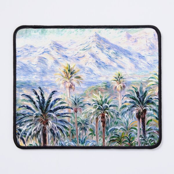 Item preview, Palm Trees at Bordighera - A Sunlit Mediterranean Landscape designed and sold by artdesignsnow.