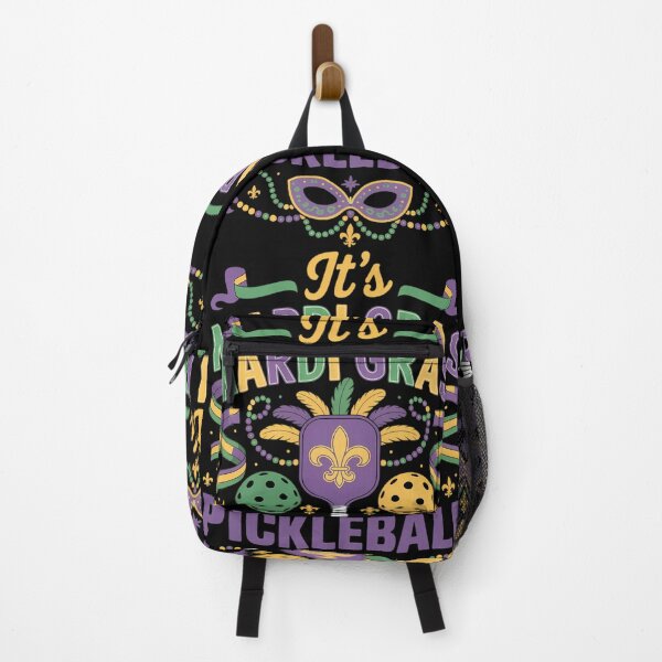 Item preview, It_s Mardi Gras Pickleball Player Team Masked Beads designed and sold by TikCore.
