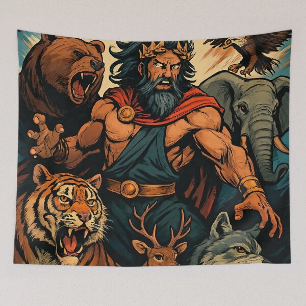 Item preview, God of animals | Comics stylCartoone -  designed and sold by ComicsFactory.