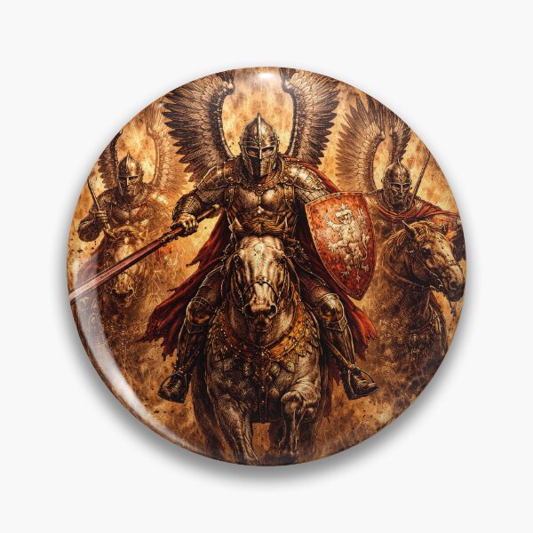 Item preview, Polish Winged Hussars Historic Cavalry Art designed and sold by Retr0Tshirts.