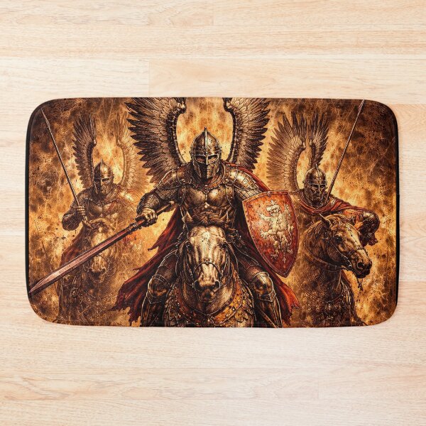 Item preview, Polish Winged Hussars Historic Cavalry Art designed and sold by Retr0Tshirts.