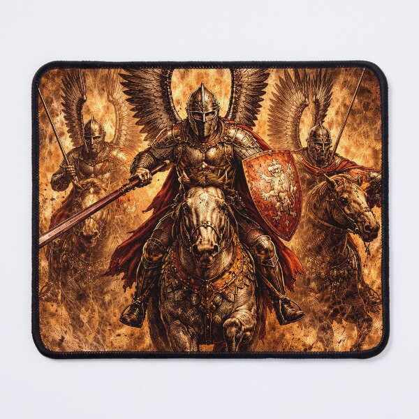 Item preview, Polish Winged Hussars Historic Cavalry Art designed and sold by Retr0Tshirts.