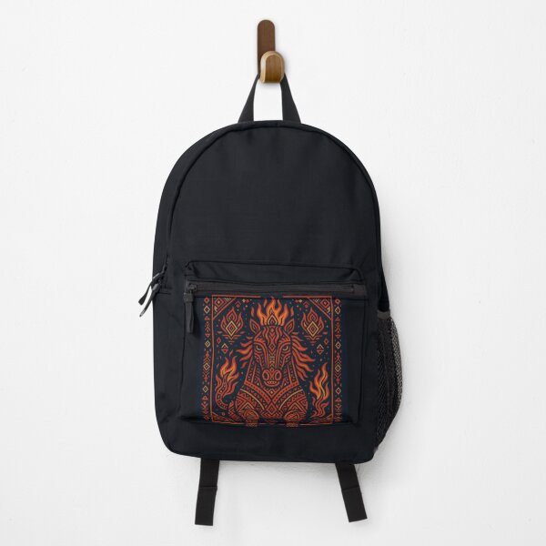 Item preview, Fire Horse Totem Illustration with Tribal Pattern designed and sold by Ingenious Bunny's Atelier.