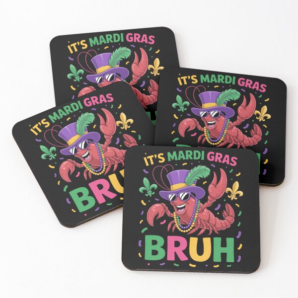 Item preview, It_s Mardi Gras Bruh Dabbing Crawfish designed and sold by TikCore.