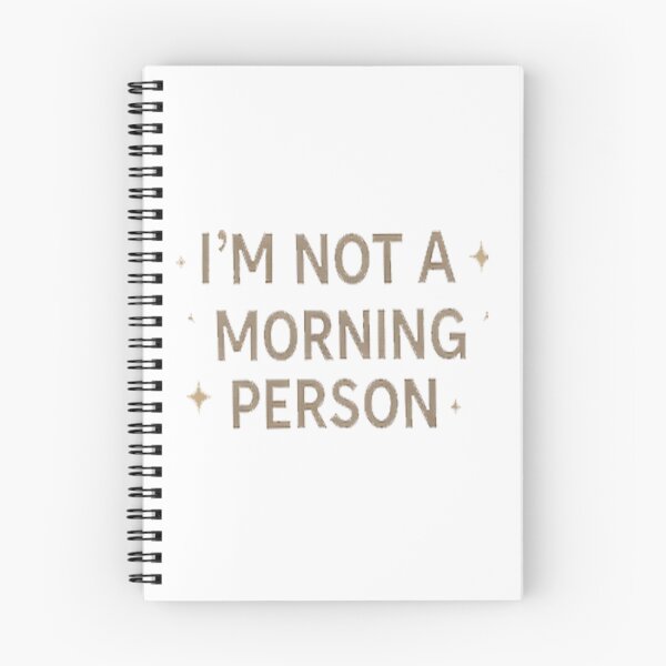 Item preview, I'm not a morning person designed and sold by DinsignStudio.