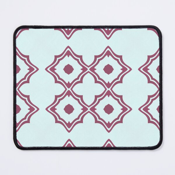 Item preview, Mint Mauve Elegant Geometric Quatrefoil Pattern | Moroccan Tile Design designed and sold by ArtifexStudios.