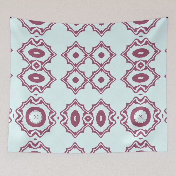 Item preview, Mint Mauve Elegant Geometric Quatrefoil Pattern | Moroccan Tile Design designed and sold by ArtifexStudios.