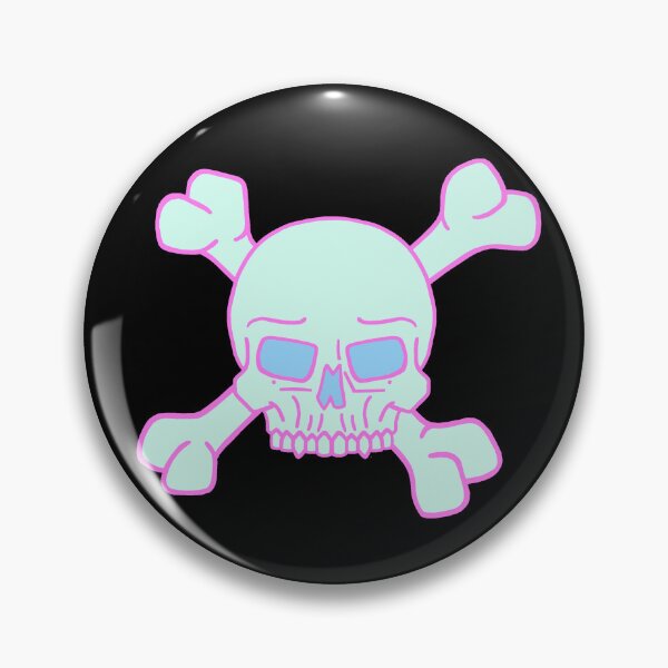 Item preview, Kawaii Skull and Crossbone designed and sold by kitschandkawaii.