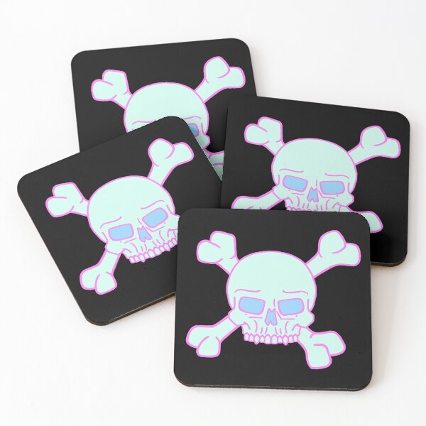 Item preview, Kawaii Skull and Crossbone designed and sold by kitschandkawaii.