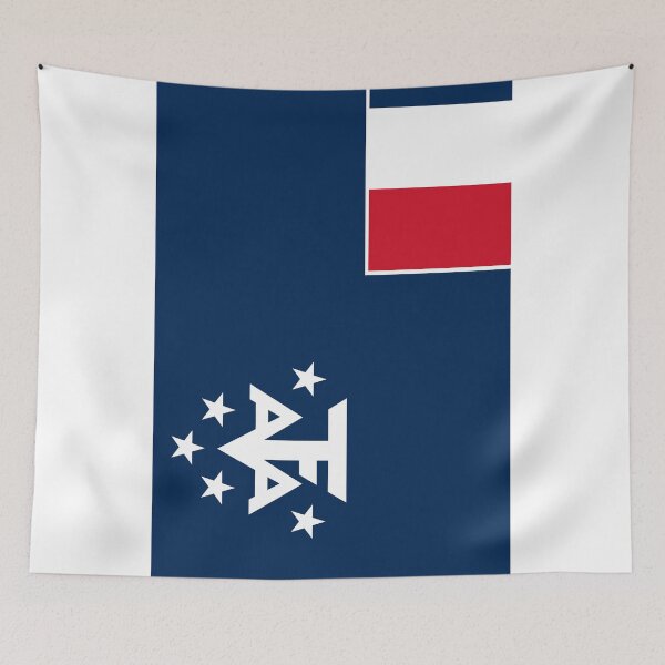 Item preview, Vertical French Southern Lands Flag designed and sold by NTGUILTY.