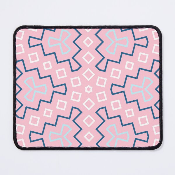 Item preview, Pink Blue Geometric Pattern | Zigzag Aztec Tribal Symmetrical Boho Art Design designed and sold by ArtifexStudios.