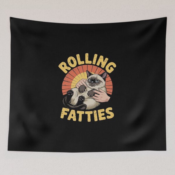 Item preview, Rolling Fatties Siamese Cat Breed Mom Dad Kitten  designed and sold by DigitaldeligArt.