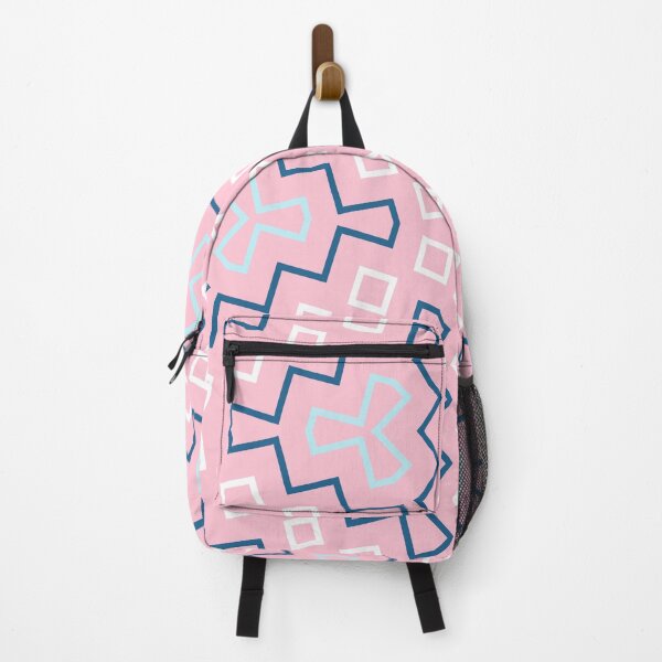 Item preview, Pink Blue Geometric Pattern | Zigzag Aztec Tribal Symmetrical Boho Art Design designed and sold by ArtifexStudios.
