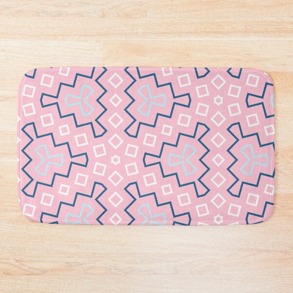 Item preview, Pink Blue Geometric Pattern | Zigzag Aztec Tribal Symmetrical Boho Art Design designed and sold by ArtifexStudios.