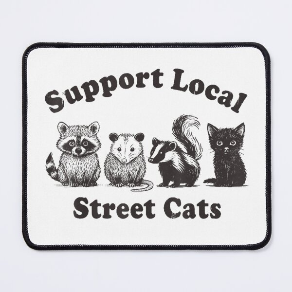 Item preview, Support Local Street Cats Team Trash Opossum Raccoon Rat  , Opossum Gift For Mom Dad Kids designed and sold by Opossum GIFT ★★★★★.