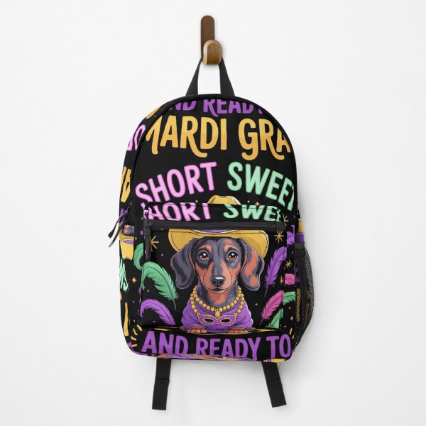 Item preview, Its Mardi Gras Y_all Sweet Short Wiener Dachshund Dog Lover designed and sold by TikCore.