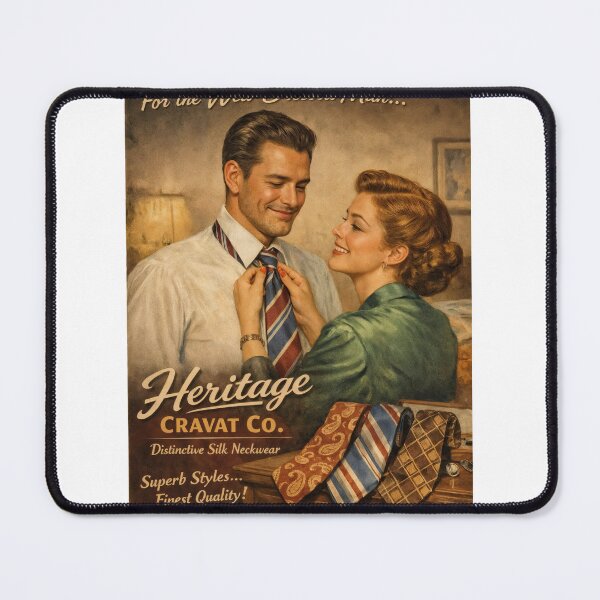 Item preview, Heritage Cravat Co. – Retro Silk Neckwear Ad designed and sold by ForeverPrintsOK.