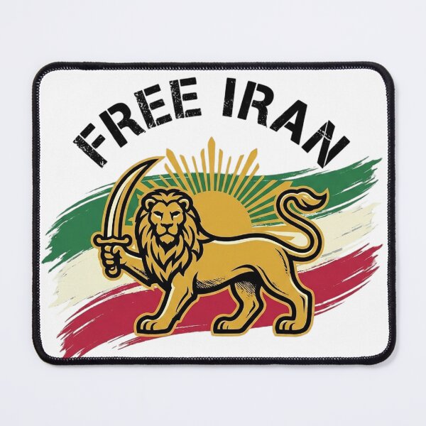 Item preview, Copy of Free Iran – Golden Lion and Sun Heraldic Crest designed and sold by Trendy Merch 90.