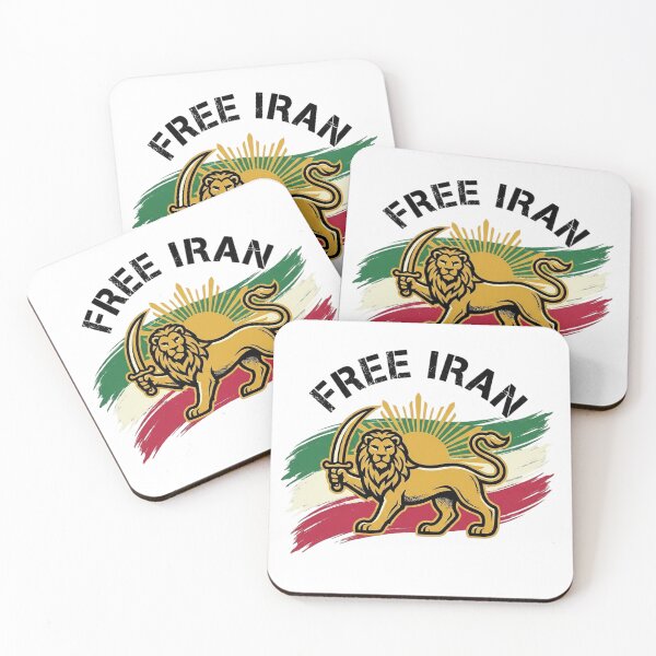 Item preview, Copy of Free Iran – Golden Lion and Sun Heraldic Crest designed and sold by Trendy Merch 90.