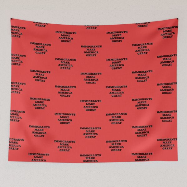 Item preview, Immigrants Make America Great – Pro Immigration Justice Text Design designed and sold by WakeNBake-Tees.