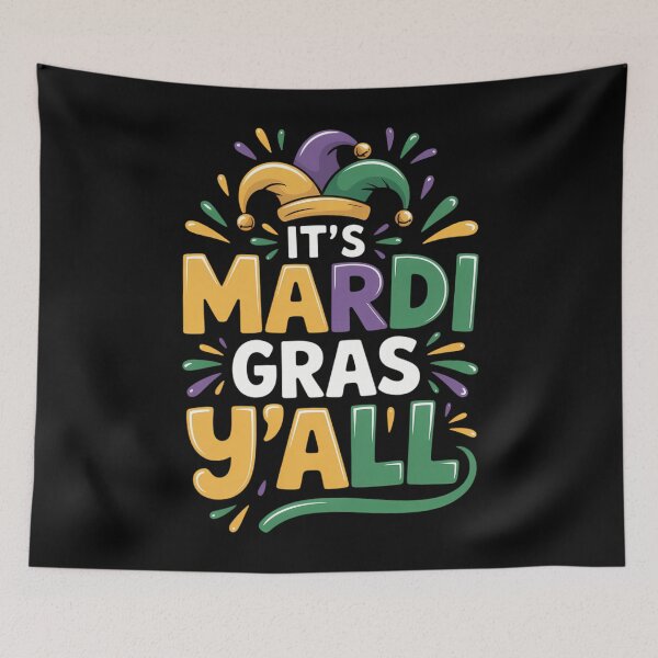 Item preview, Its Mardi Gras Yall Mardi Gras Party Mask designed and sold by TikCore.