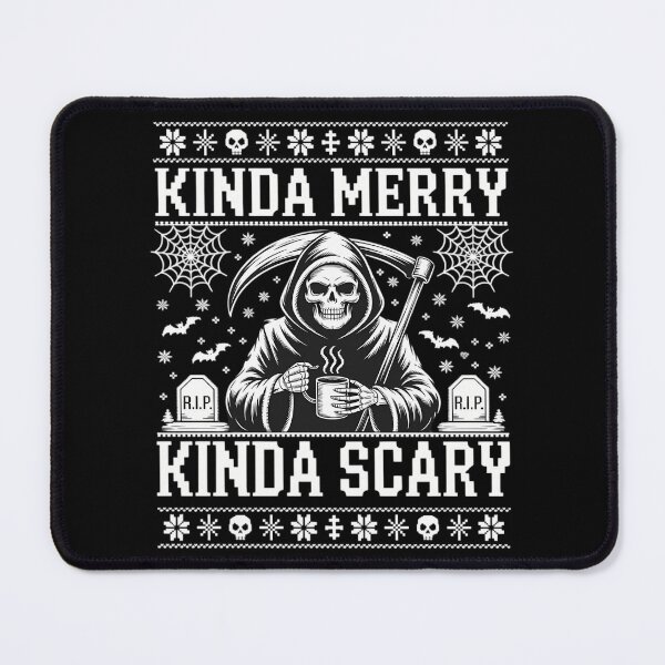 Item preview, Kinda Merry Kinda Scary Alt Goth Ugly Christmas Sweater designed and sold by TikCore.