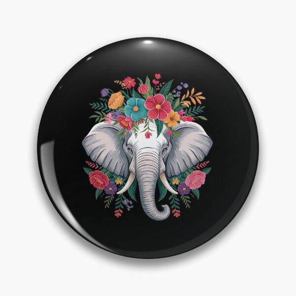 Item preview, Elephant Flower Crown Floral designed and sold by angolinnArt.